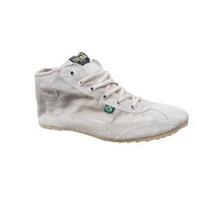 Botinha TAYGRA Beige de camur&ccedil;a