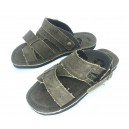 Sandalias Brasileiras TAYGRA de lona de caminh&atilde;o e de pneu reciclados