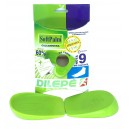 Calcanheiras anatomicas ortopedicas de gel de latex