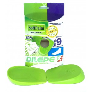 Calcanheiras anatomicas ortopedicas de gel de latex