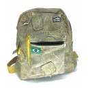 Mochila Escolar de lona de caminh&atilde;o reciclada