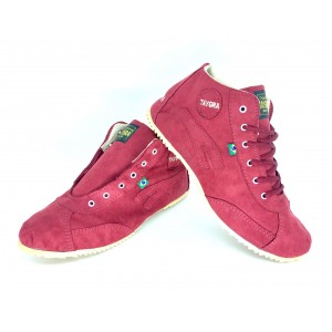 Botinha TAYGRA Bord&ocirc; de camur&ccedil;a