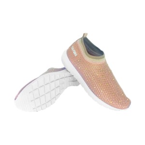 Sapat&ecirc;nis Crossfeet Nude Strass