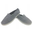 Alpargatas GRAFITE unissex com sola de chinelos