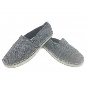 Alpargatas GRAFITE unissex com sola de chinelos