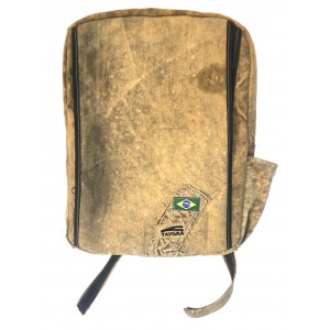 Mochila de lona de caminh&atilde;o reciclada "SALETE" Grande