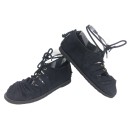 SANDALIA BO&Ecirc;MIA de camur&ccedil;a vegana Preto