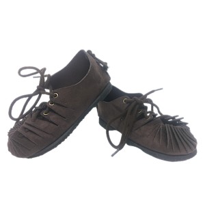 SANDALIA BO&Ecirc;MIA de camur&ccedil;a Caf&eacute;