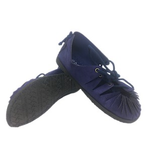 Sandalia BO&Ecirc;MIA de camur&ccedil;a Azul Marinho