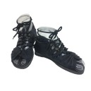 SANDALIA BO&Ecirc;MIA de camur&ccedil;a Aberta Preta