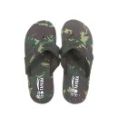 Chinelos lona verde escuro