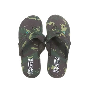 Chinelos lona verde escuro