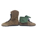 Bi-Bota, a botinha convers&iacute;vel, de lona de caminh&atilde;o reciclada