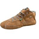 Botinha TAYGRA de camur&ccedil;a Caramelo