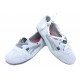 Sapatilha feminina Branco e Prata