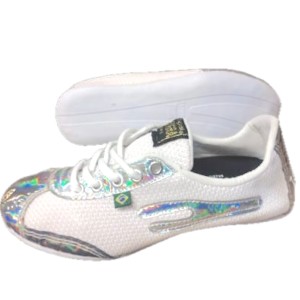 Sapatilha "Dan&ccedil;a" Branca Hologr&aacute;fica