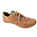 Sapat&ecirc;nis Rasteira Caramelo de camur&ccedil;a